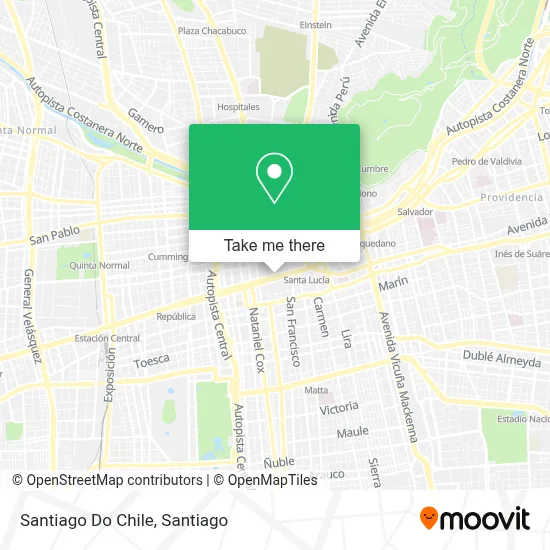 Santiago Do Chile map