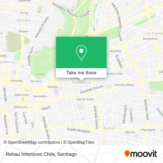 Rehau Interiores Chile map