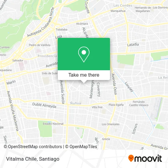 Vitalma Chile map