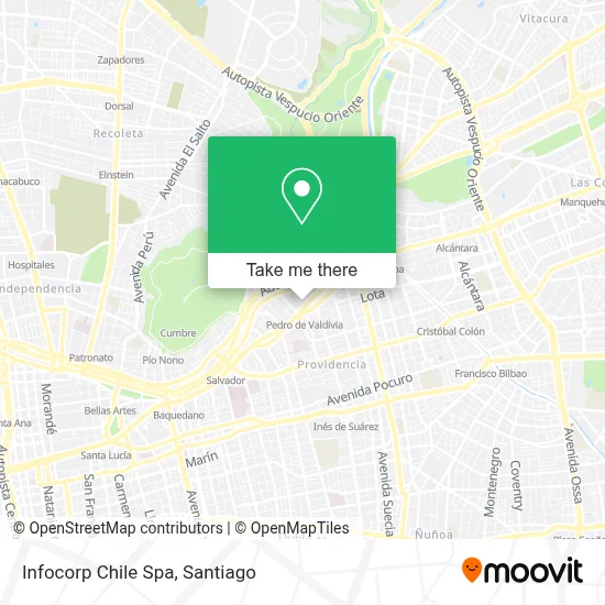 Infocorp Chile Spa map