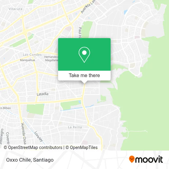 Oxxo Chile map