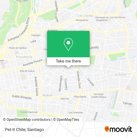 Pet-It Chile map