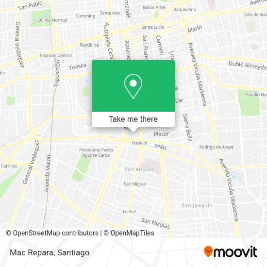 Mac Repara map