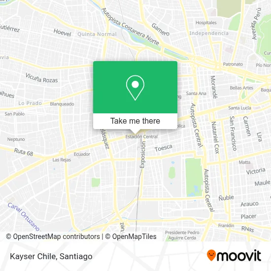Kayser Chile map
