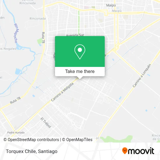 Torquex Chile map