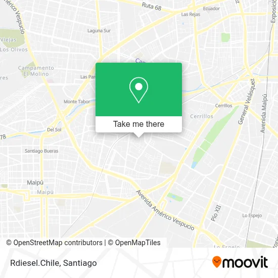 Rdiesel.Chile map