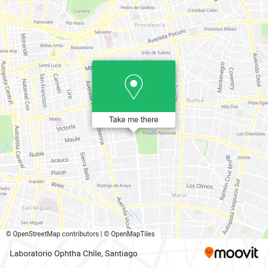 Laboratorio Ophtha Chile map