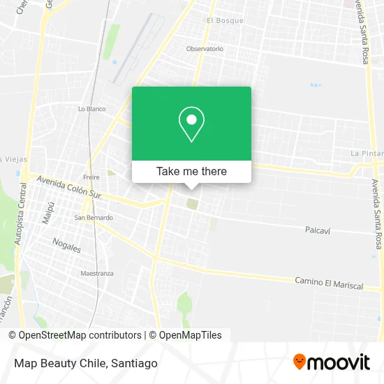 Map Beauty Chile map
