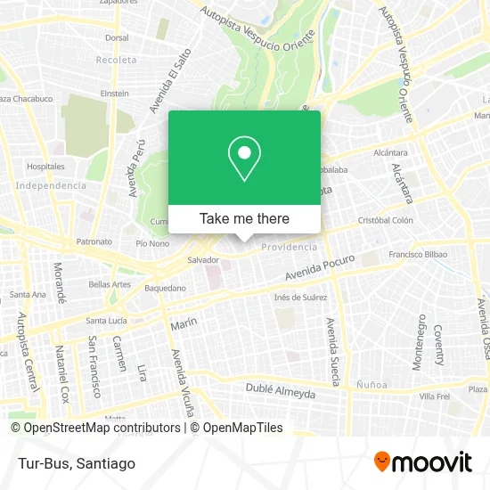 Tur-Bus map