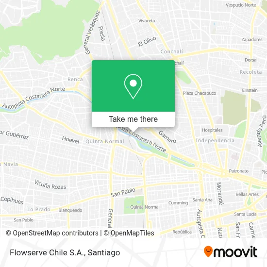 Flowserve Chile S.A. map