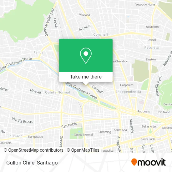 Gullón Chile map