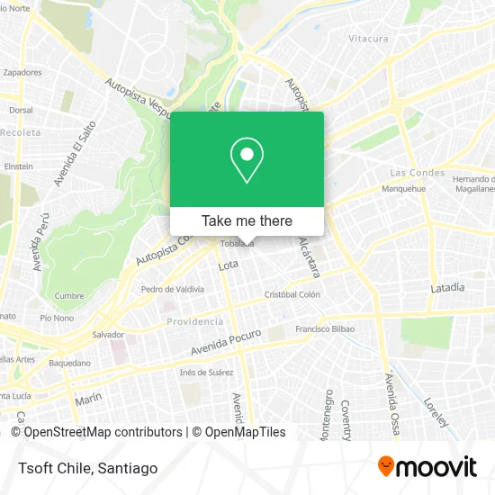 Tsoft Chile map