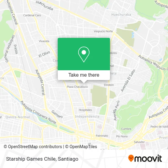 Starship Games Chile map