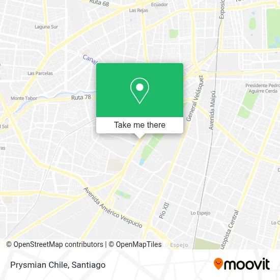 Prysmian Chile map