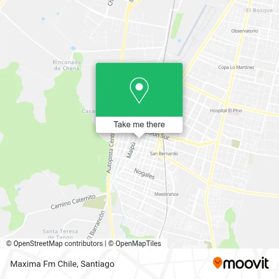 Maxima Fm Chile map