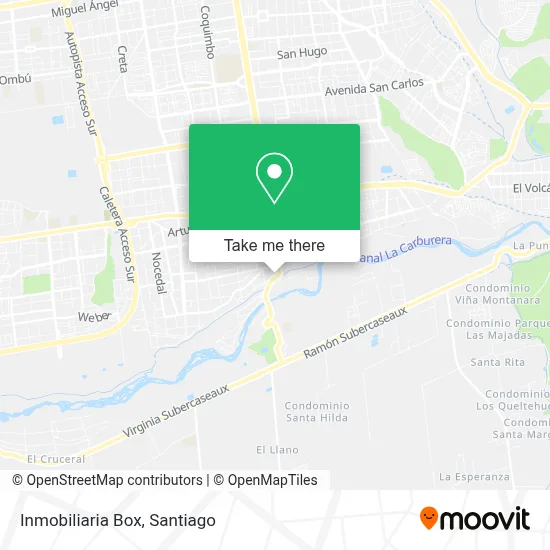 Inmobiliaria Box map