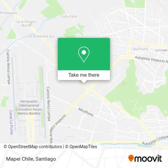 Mapei Chile map