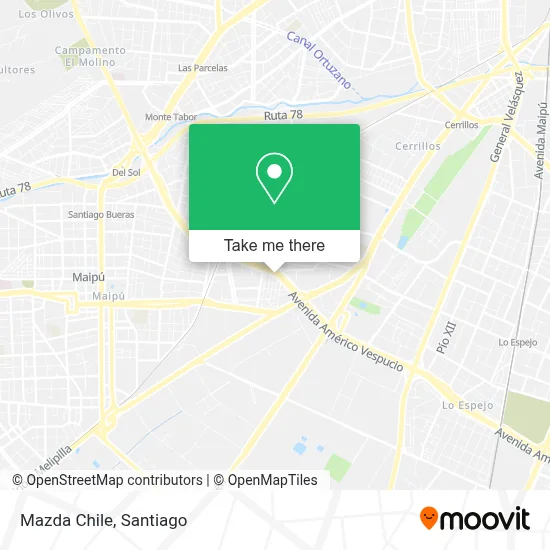 Mazda Chile map