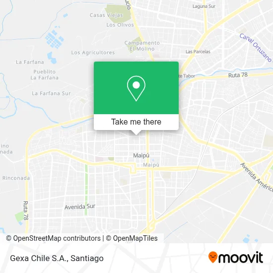 Gexa Chile S.A. map