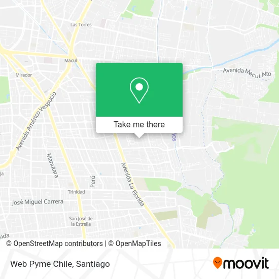 Web Pyme Chile map