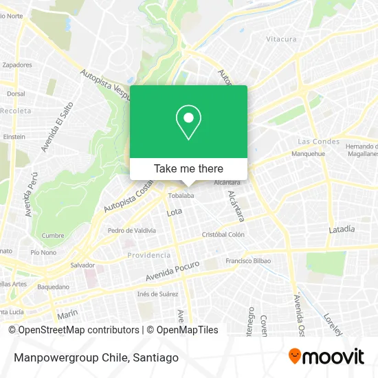 Manpowergroup Chile map