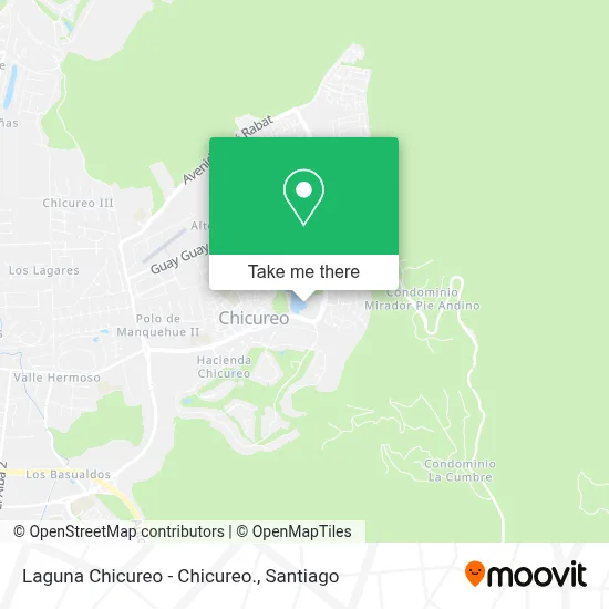 Laguna Chicureo - Chicureo. map