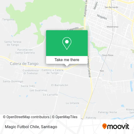 Magic Futbol Chile map