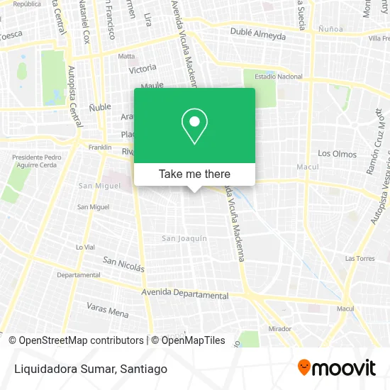 Liquidadora Sumar map