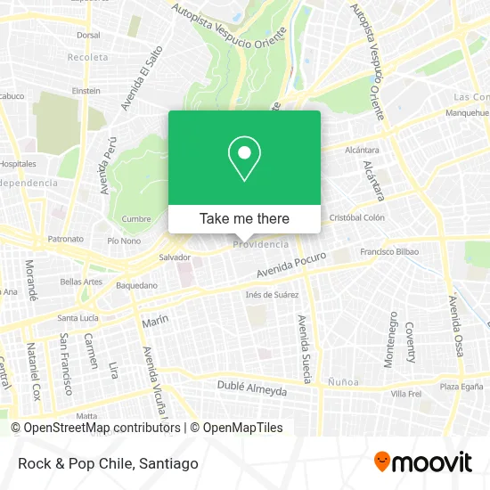 Rock & Pop Chile map
