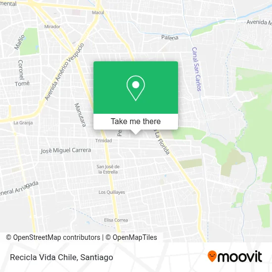 Recicla Vida Chile map