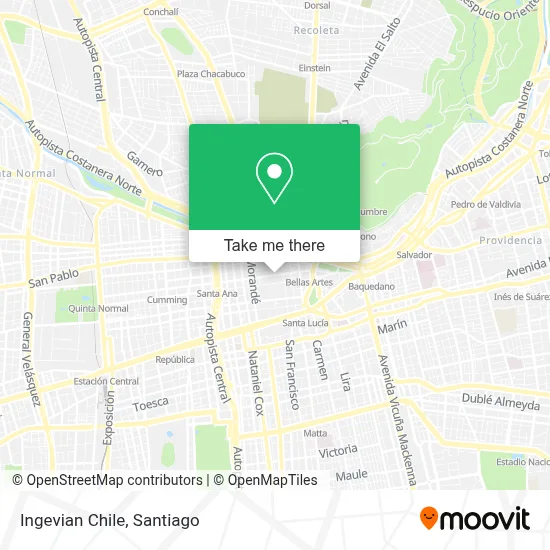 Ingevian Chile map