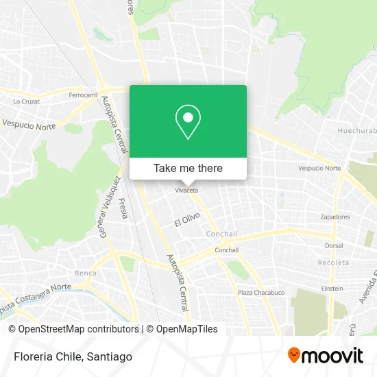 Floreria Chile map