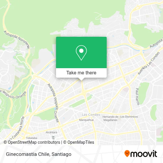 Ginecomastia Chile map