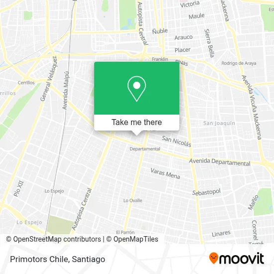 Primotors Chile map