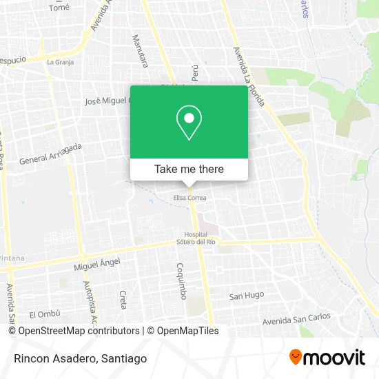 Rincon Asadero map