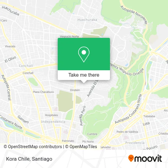 Kora Chile map