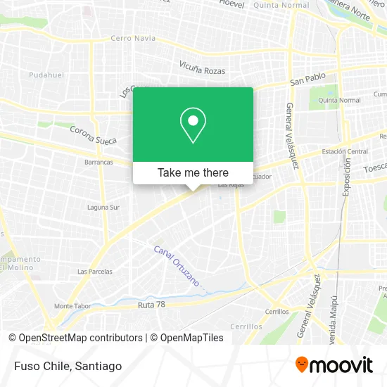 Fuso Chile map