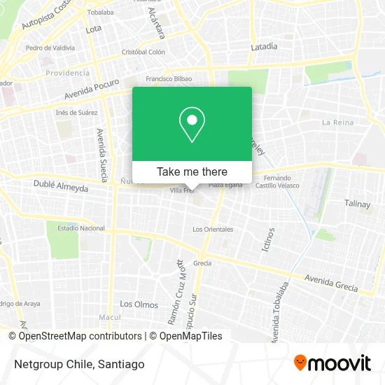 Netgroup Chile map