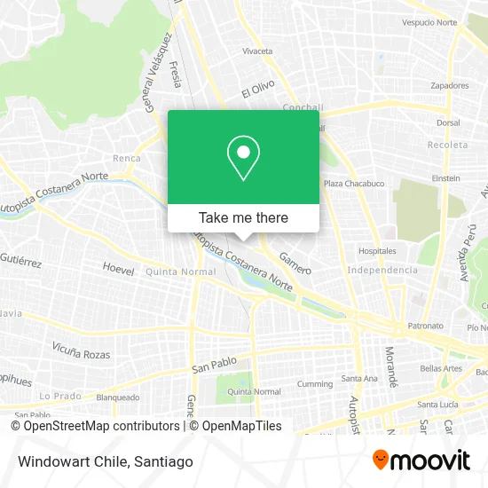Windowart Chile map