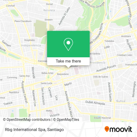 Rbg International Spa map