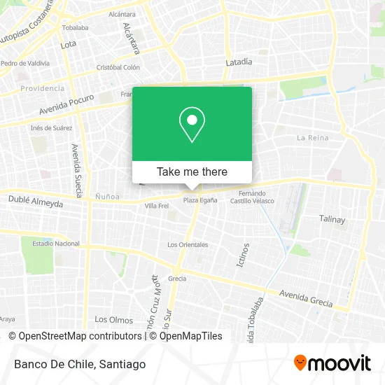 Banco De Chile map