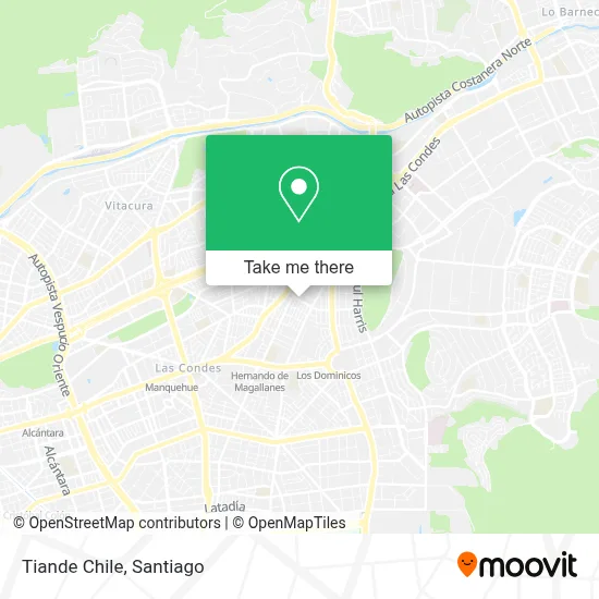 Tiande Chile map