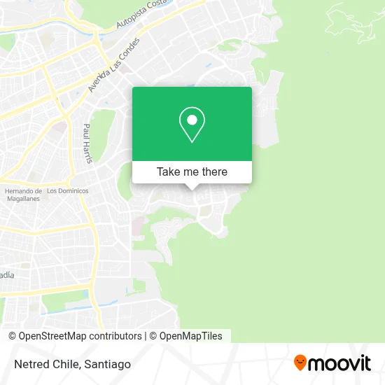 Netred Chile map