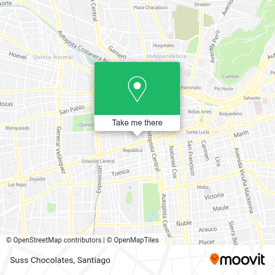 Suss Chocolates map