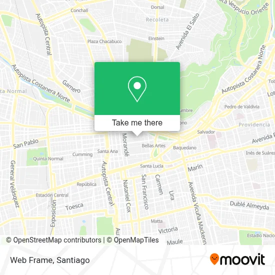 Web Frame map