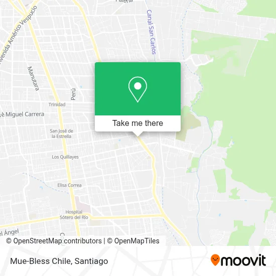 Mue-Bless Chile map