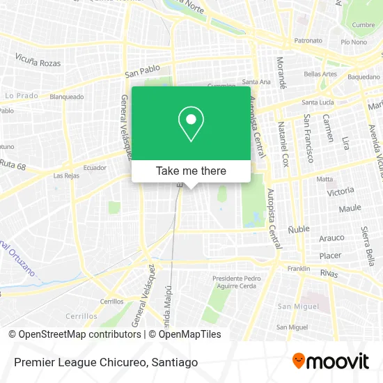 Premier League Chicureo map