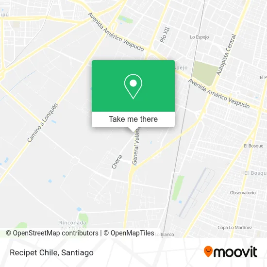 Recipet Chile map