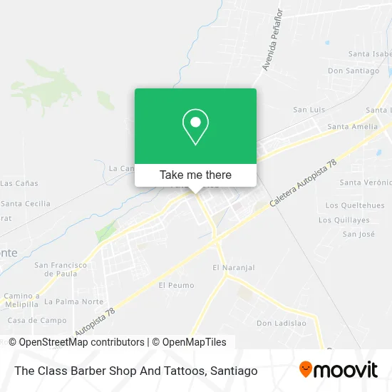 The Class Barber Shop And Tattoos map
