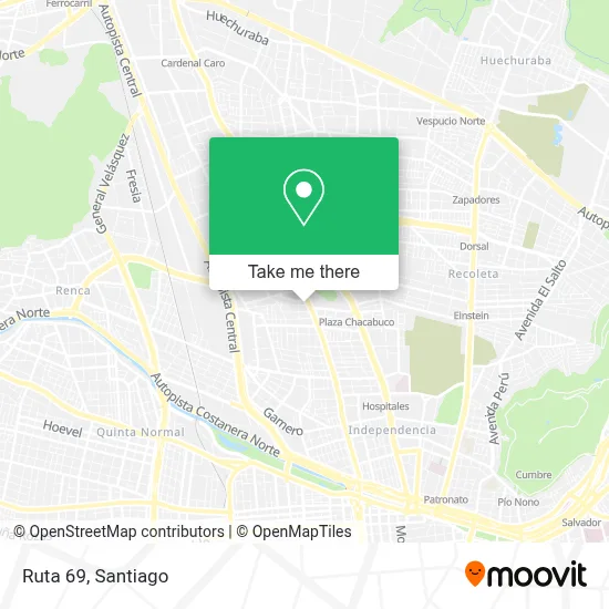 Ruta 69 map